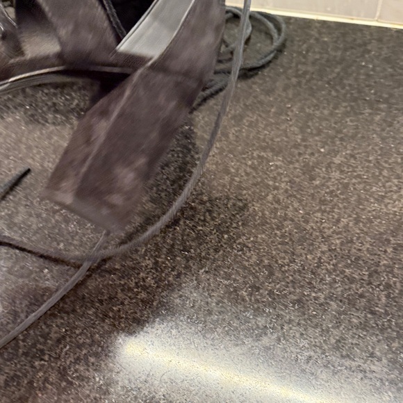 Saint Laurent Black Strappy Heels 39.5 - Picture 8 of 12